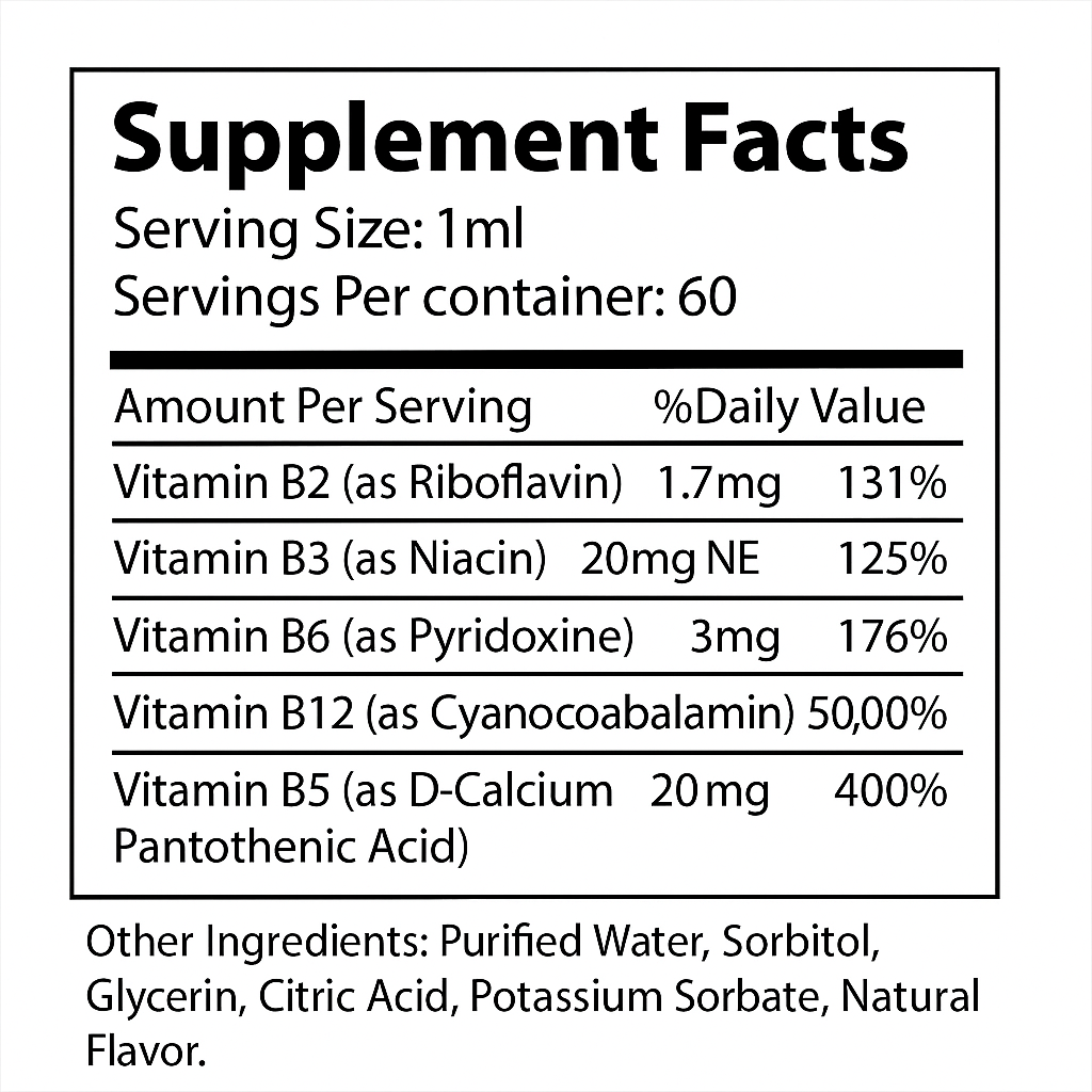 B-12 Drops 2oz – Natural Energy & Metabolism Support