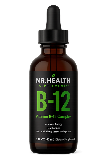 B-12 Drops 2oz – Natural Energy & Metabolism Support