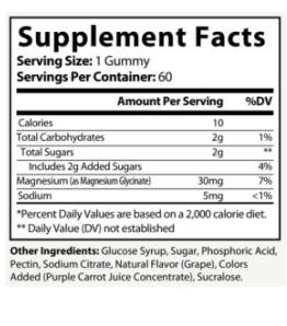 Premium Magnesium Glycinate Gummies